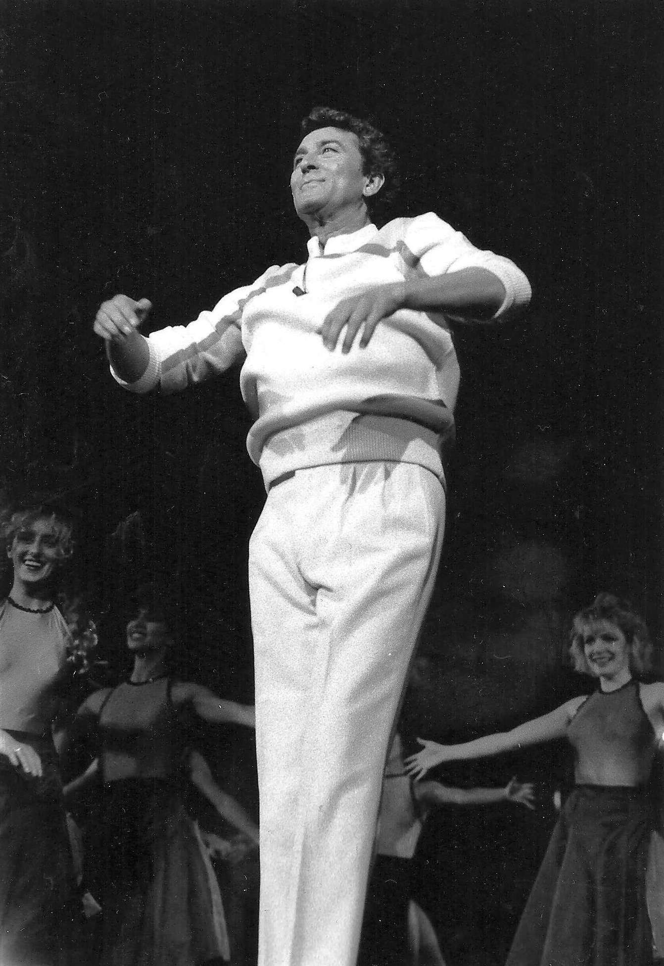 Ensayando con el ballet
