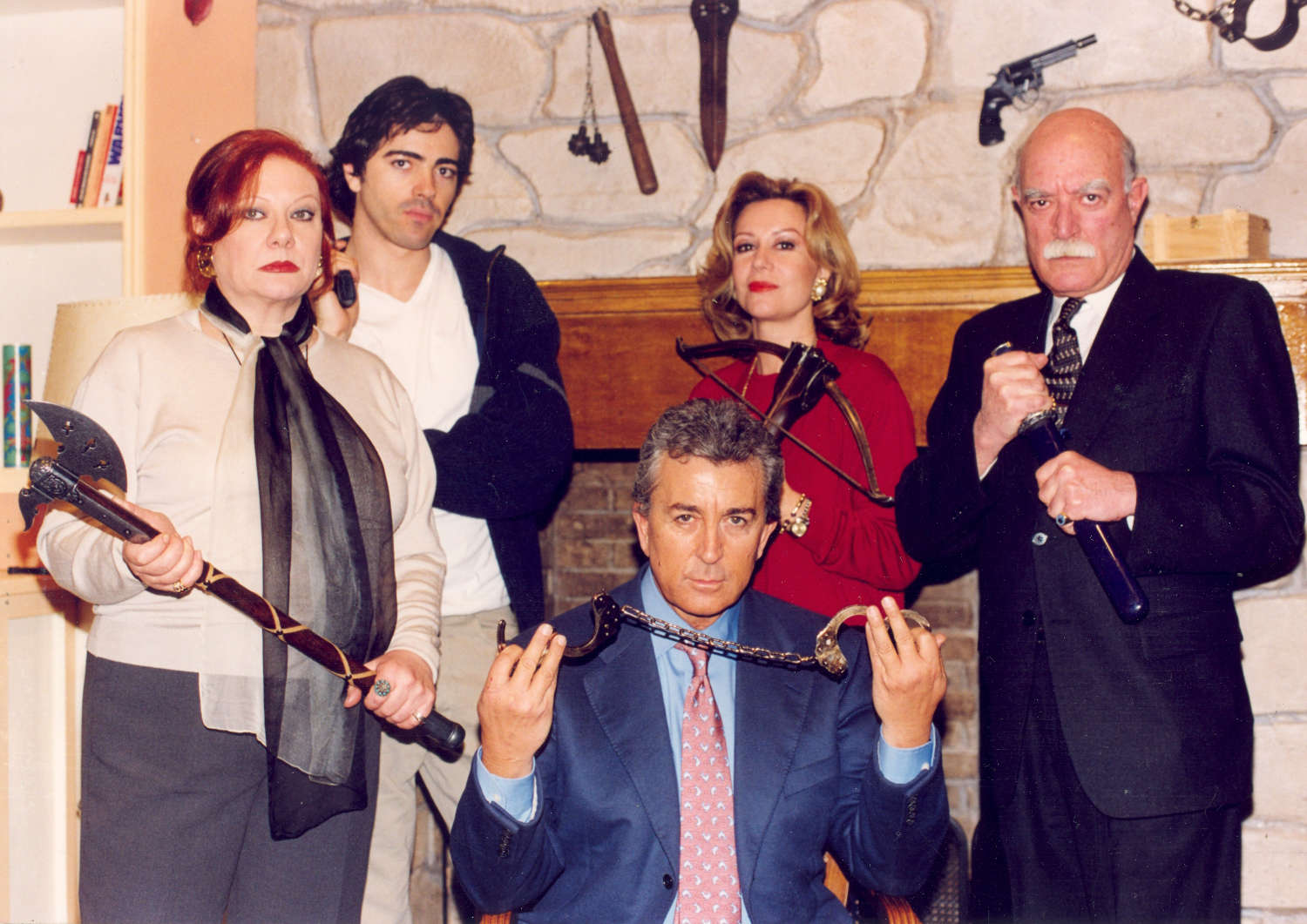 Foto del cartel de promoción de la obra. Marisol Ayuso, Arsenio León, Francisco Valladares, María Kosty y Emiliano Redondo