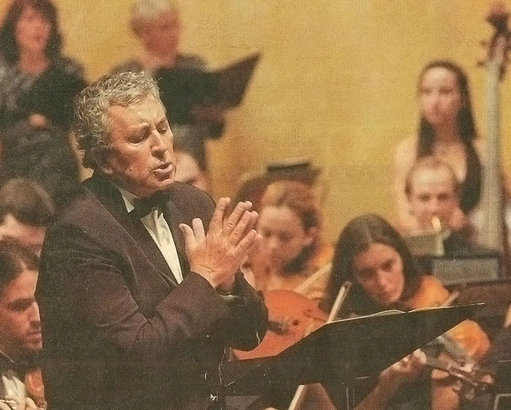 Fue el narrador del estreno mundial del Otoño Musical Soriano. Foto: Fernando Santiago