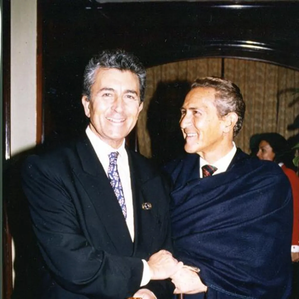 Con Antonio Gala