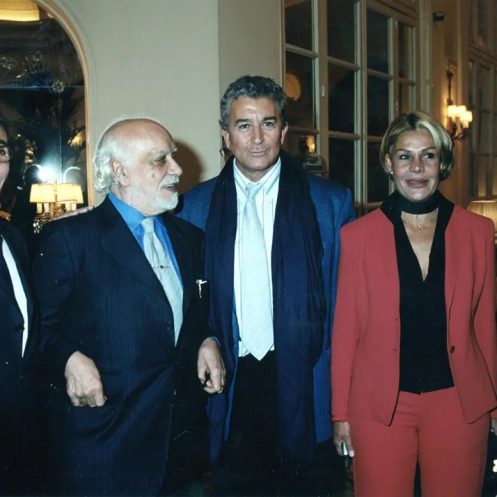 Con Pepe Rubio, Francisco Nieva y Rosa Valenty